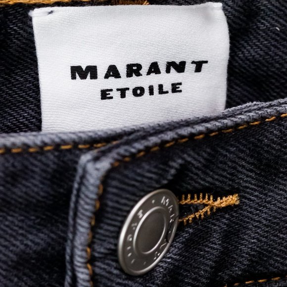 Isabel Marant Etoile Beaded Dulano Denim Trousers - Picture 5 of 12